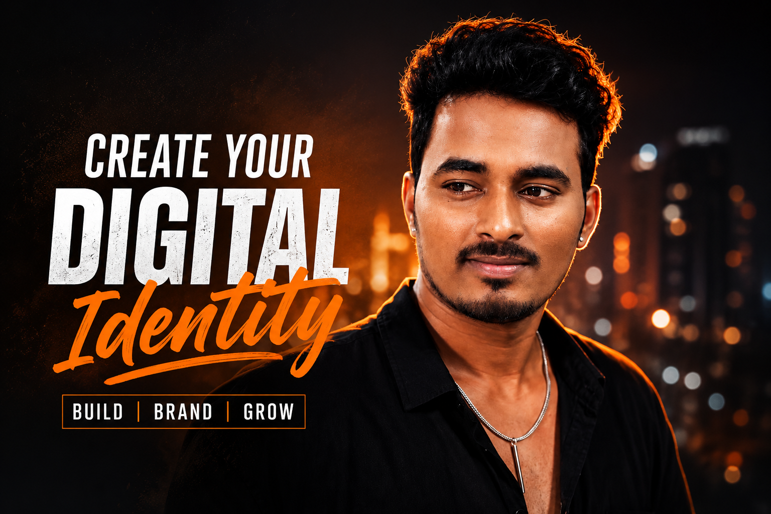 Ultra Realistic Cinematic Portrait Prompt for Cool Instagram DP – DSLR Night Aesthetic Look